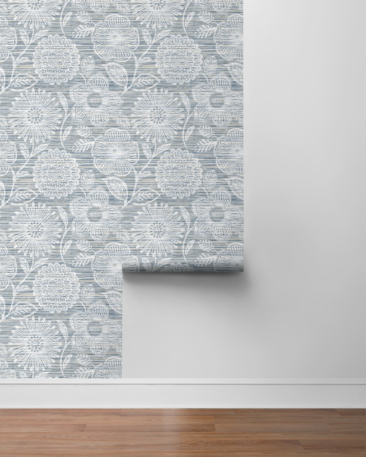 Faux Grass Floral Peel and Stick Removable Wallpaper