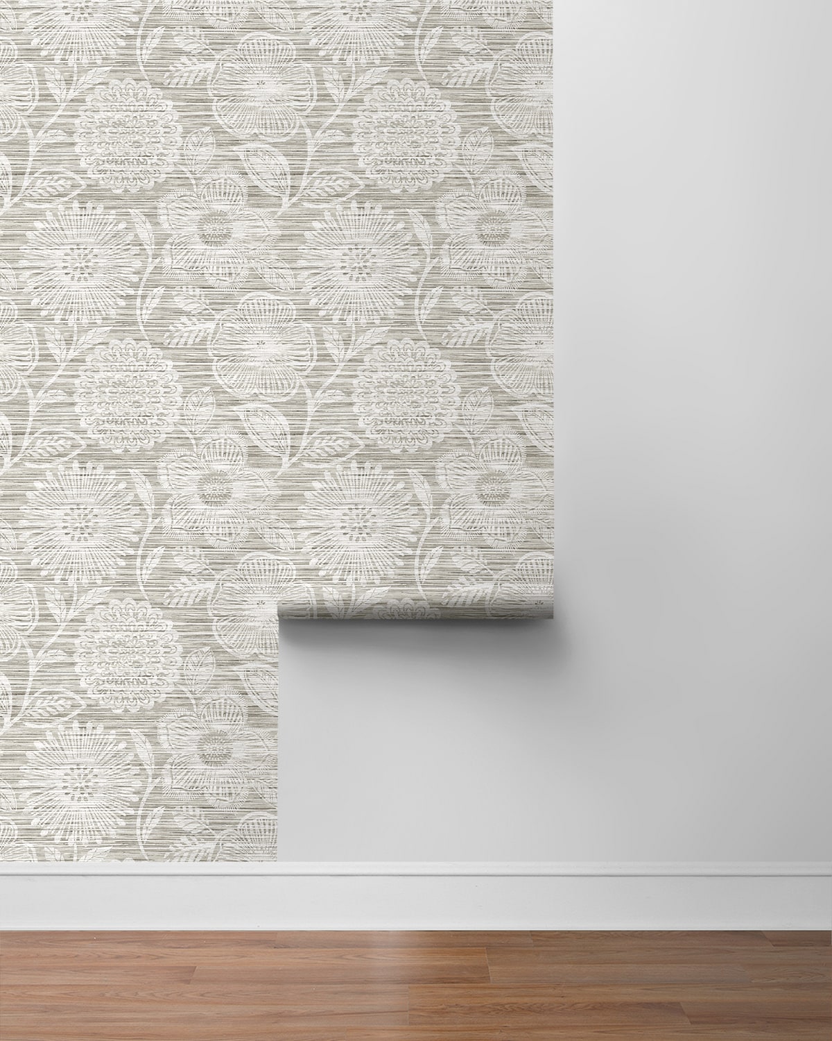 Faux Grass Floral Peel and Stick Removable Wallpaper