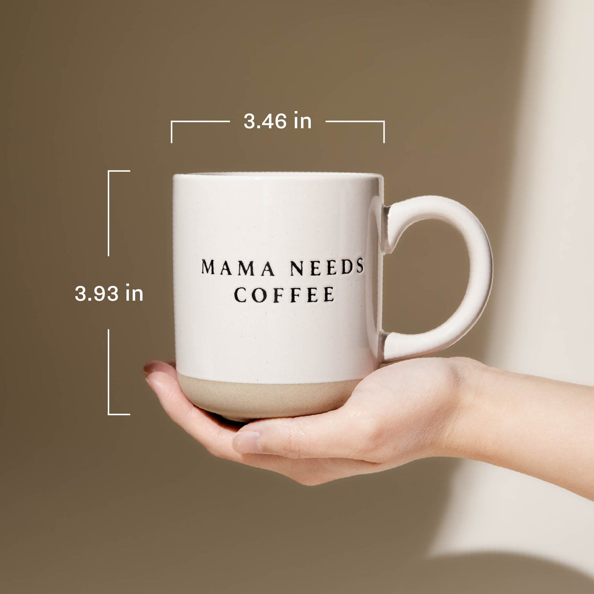 Floral 14 oz Stoneware Coffee Mug