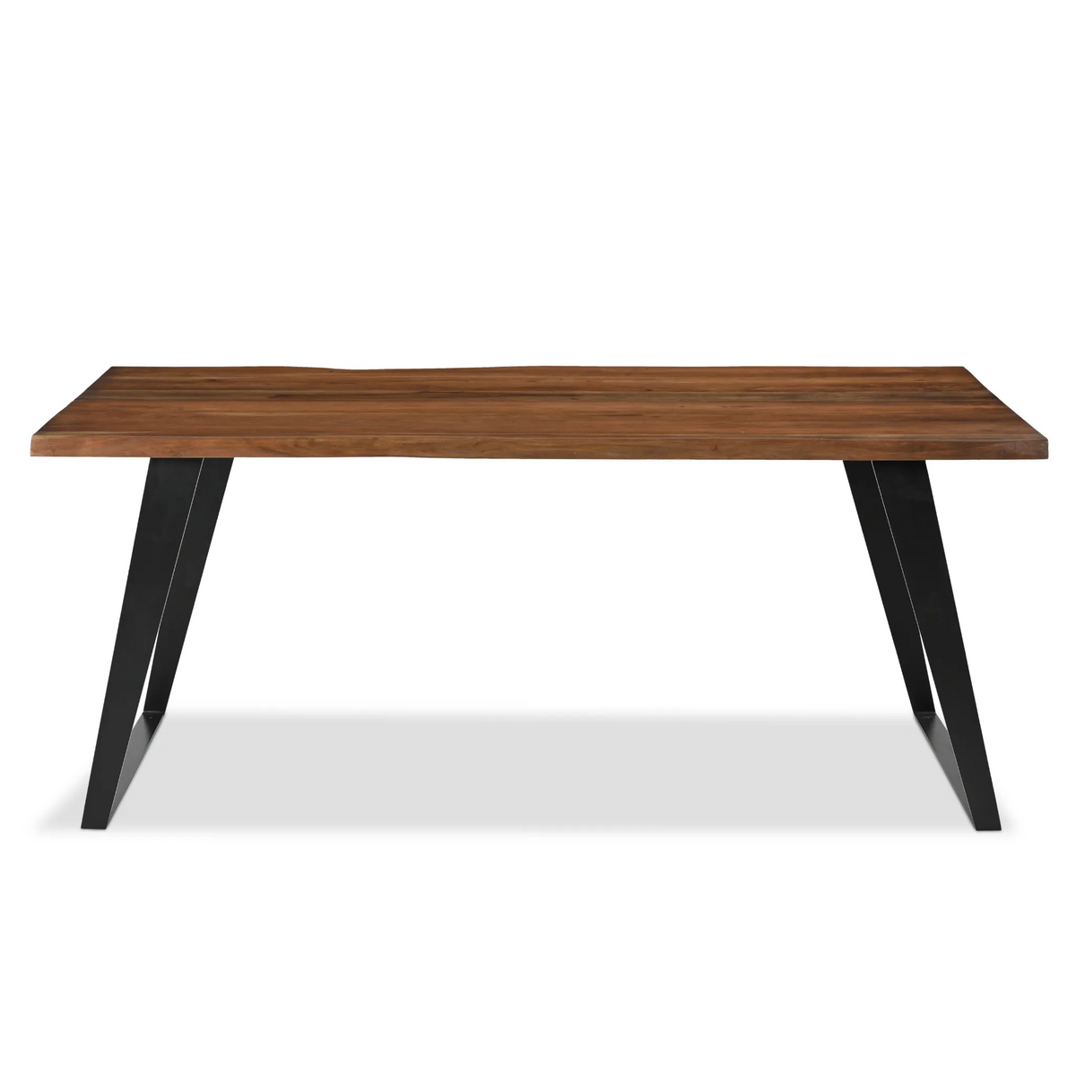Timbergirl Acacia Live Edge Dining Table Black Legs