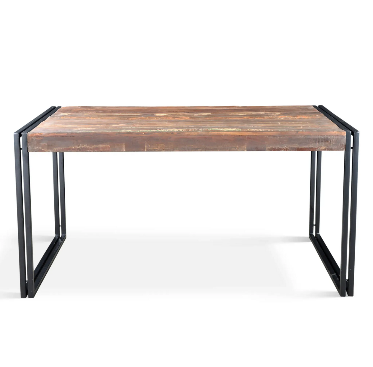 Reclaimed Wood Dining Table 3 piece set - 6 seater