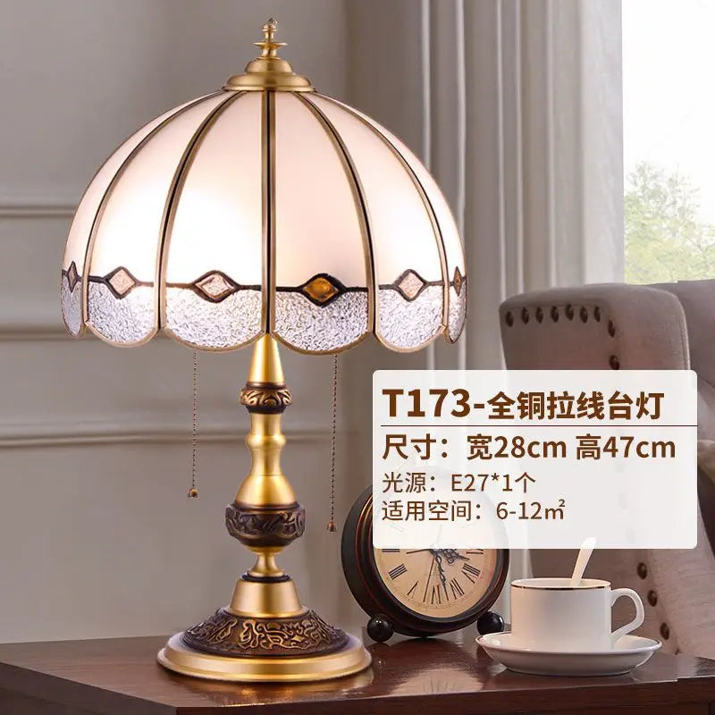 DecorBites™ Luxe Copper Bedroom Desk Lamp Living Room Floor Light LED Study Lighting