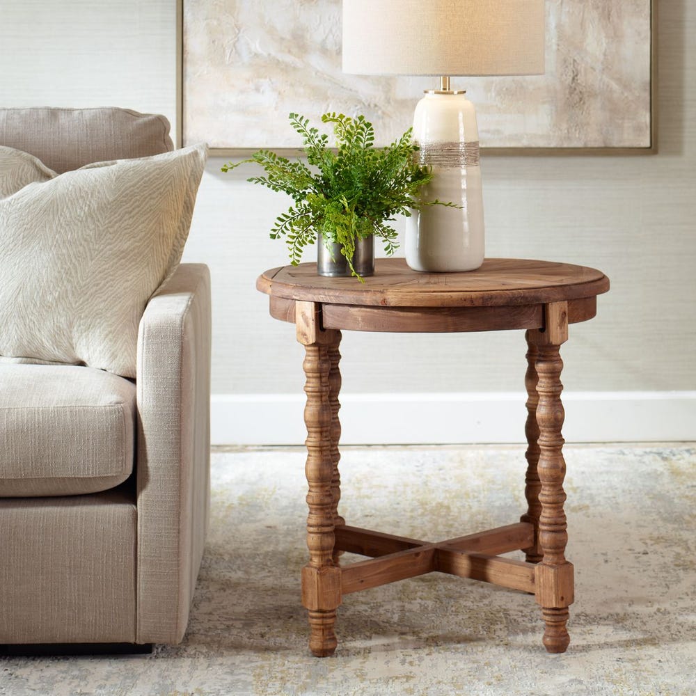 Samuelle End Table - Solid Wood