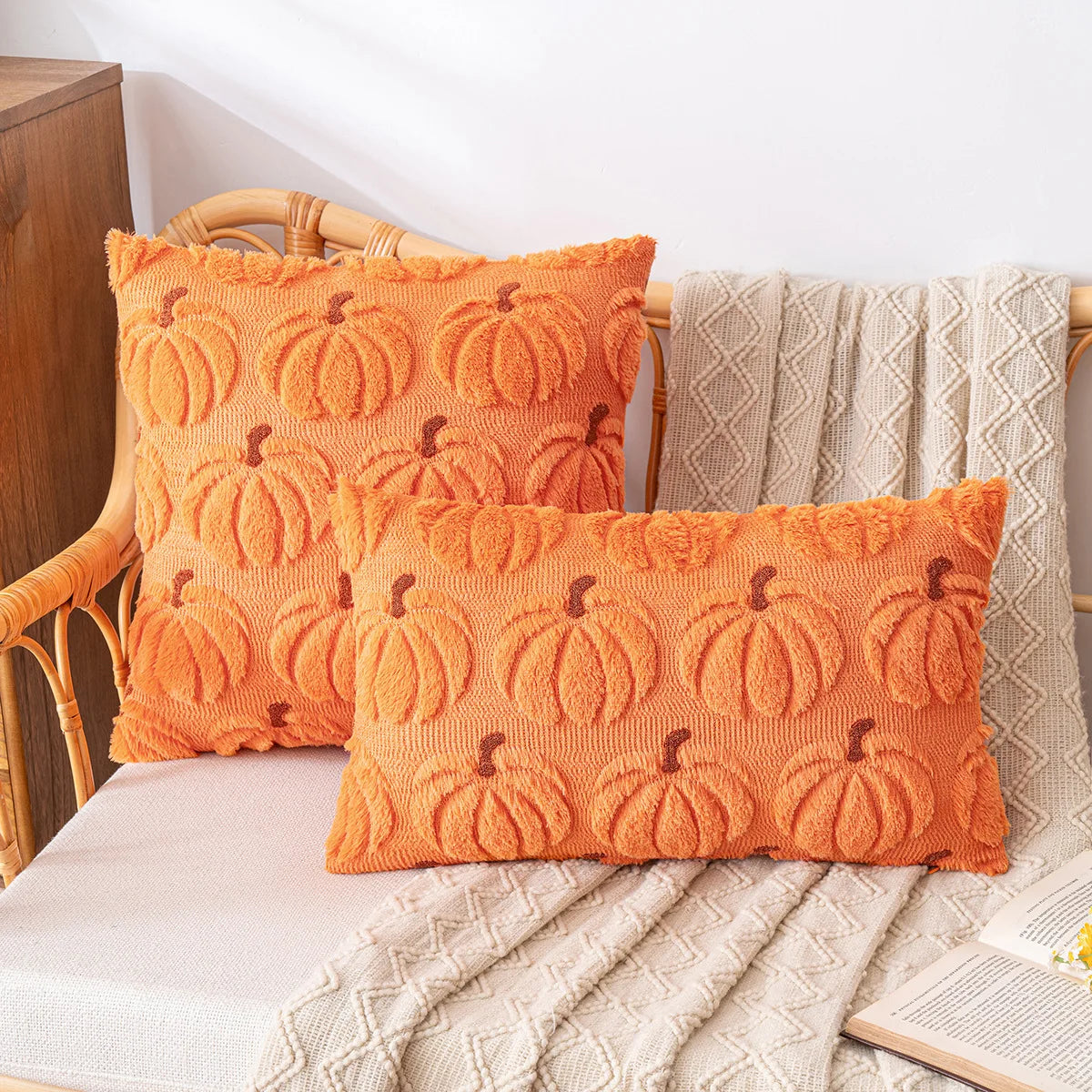 Halloween Plush Cushion Cover for Festive Living Room Decor