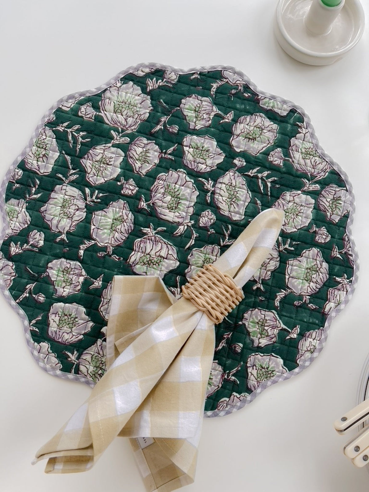 Floral Scalloped Placemats