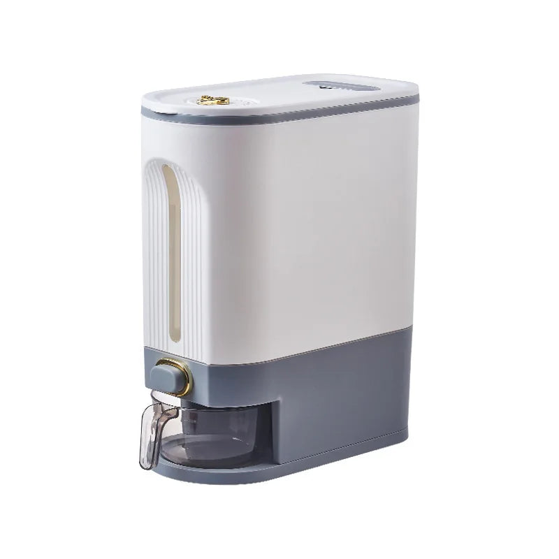 Large Capacity Rice Dispenser Kitchen Grain Container Moisture Proof Cereal Storage Box