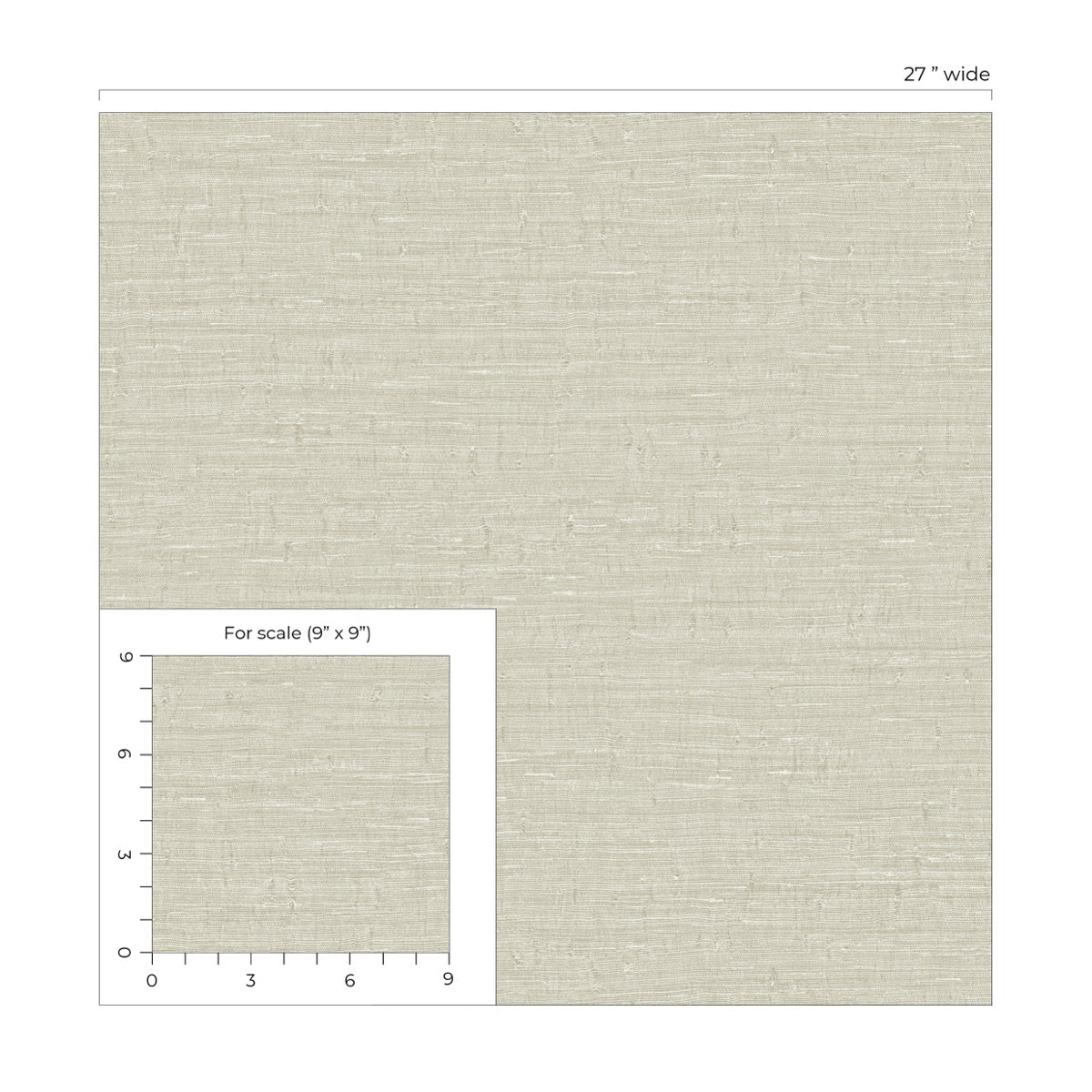 Fibers and Threads Wilslow Faux Weave Embossed Vinyl Unpasted Wallpaper