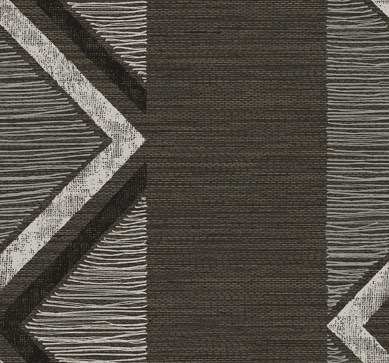 Fibers and Threads Beswick Chevron Nonwoven Unpasted Wallpaper