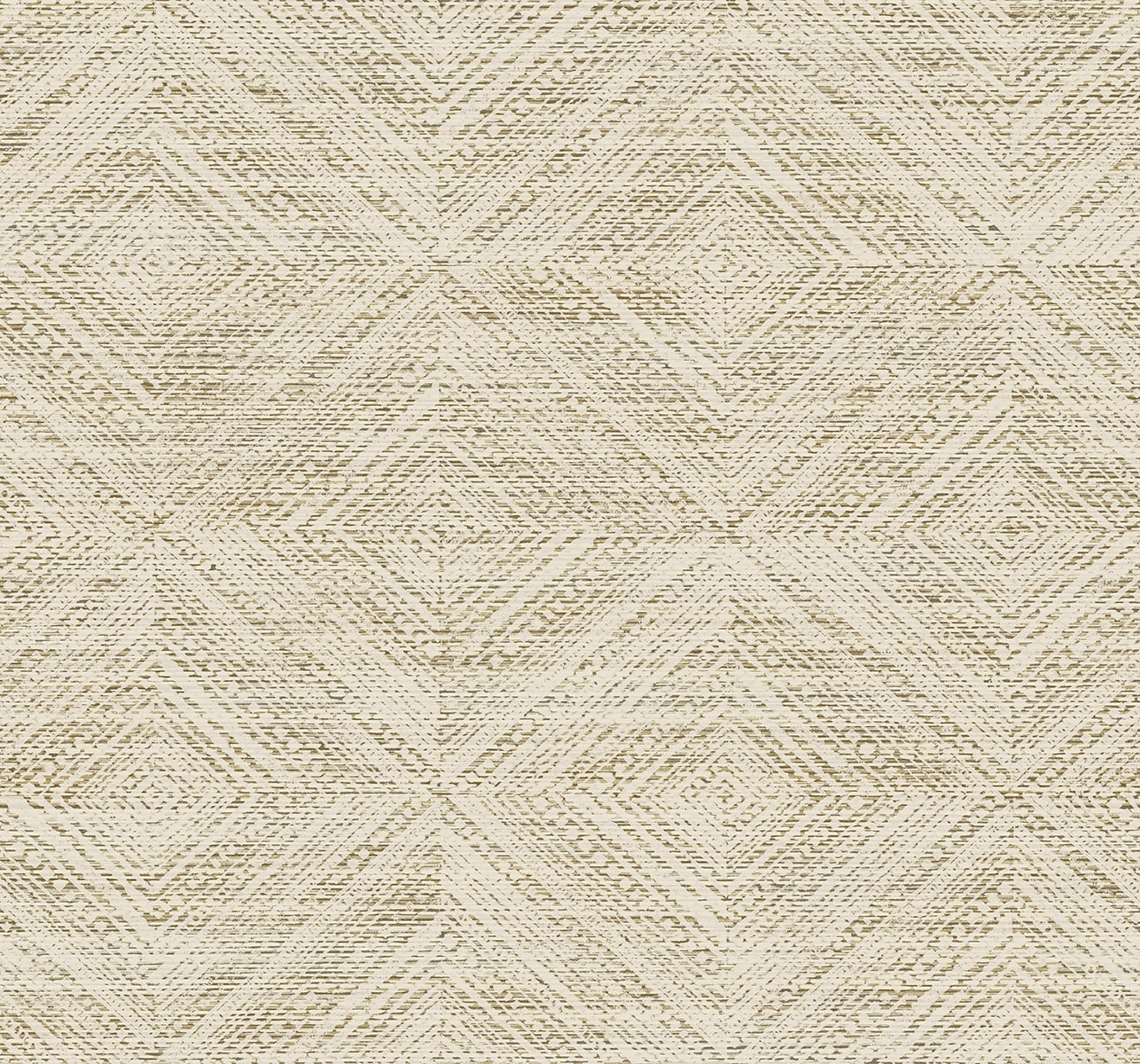 Fibers and Threads Leigh Diamond Geometric Nonwoven Unpasted Wallpaper