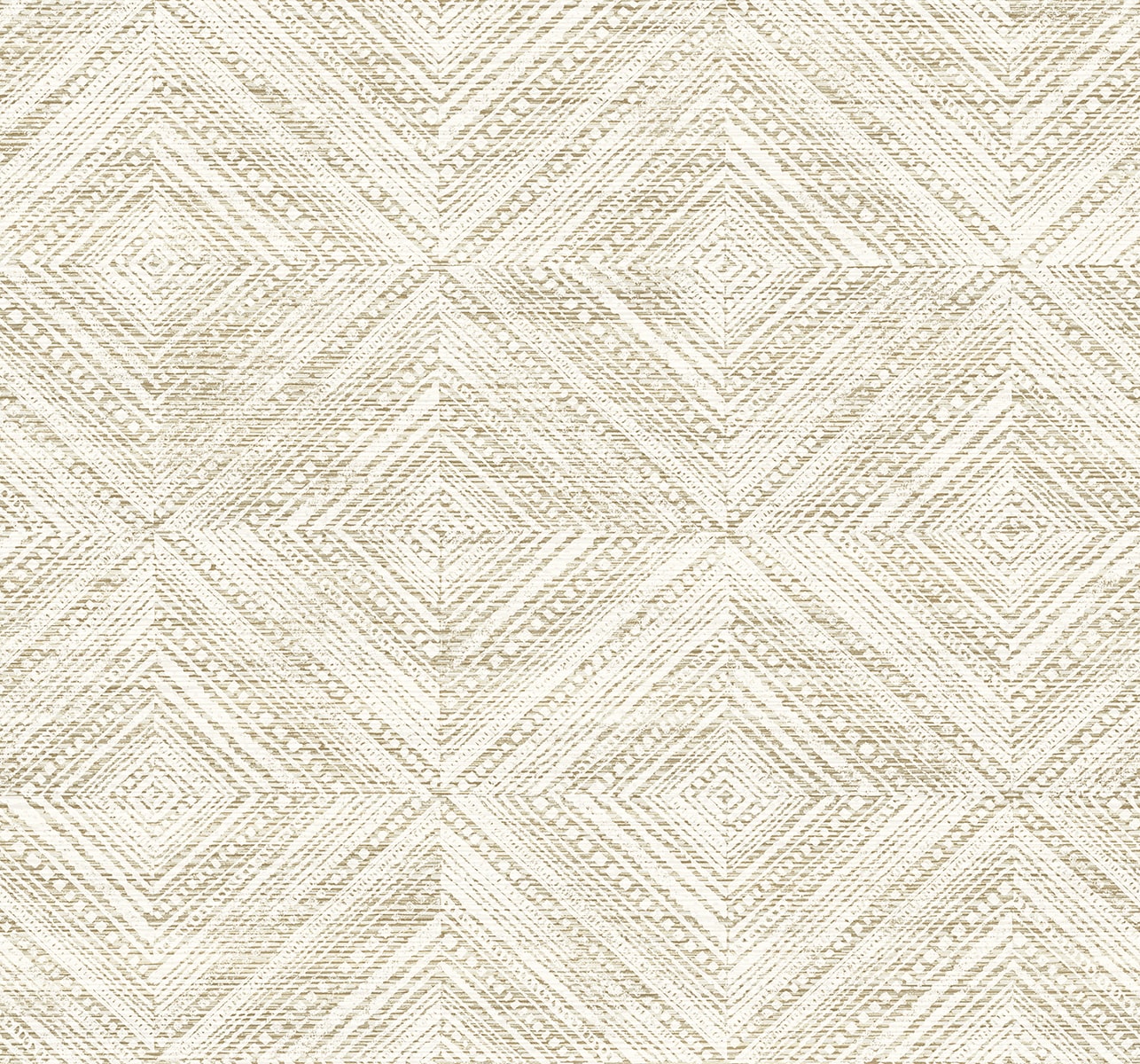 Fibers and Threads Leigh Diamond Geometric Nonwoven Unpasted Wallpaper