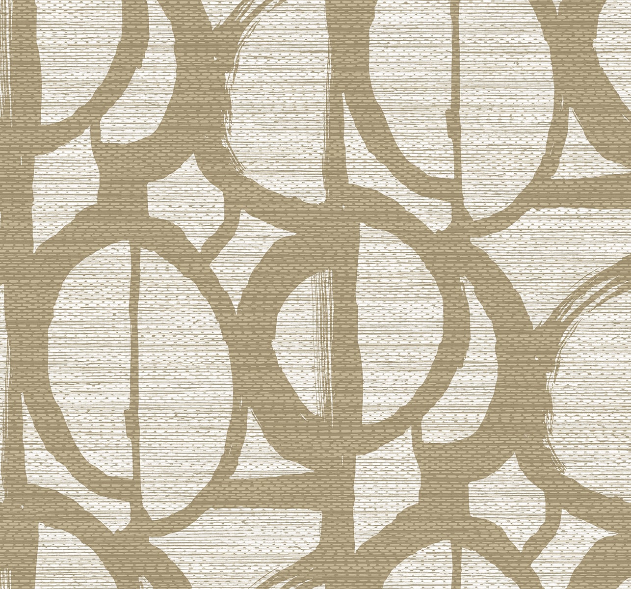 Fibers and Threads Pendelton Abstract Nonwoven Unpasted Wallpaper
