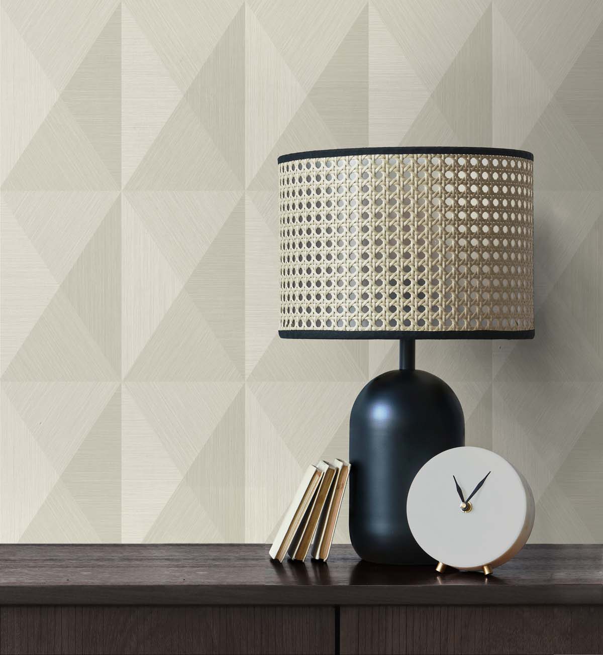 Even More Textures Pinnacle Geometric Embossed Vinyl Unpasted Wallpaper