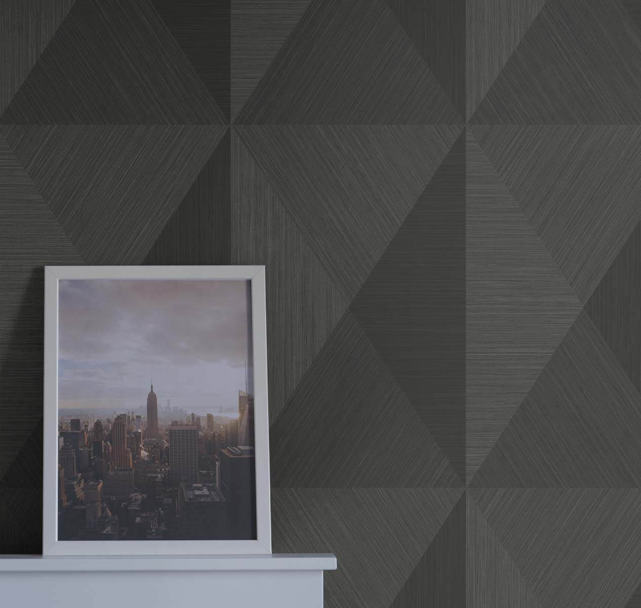 Even More Textures Pinnacle Geometric Embossed Vinyl Unpasted Wallpaper