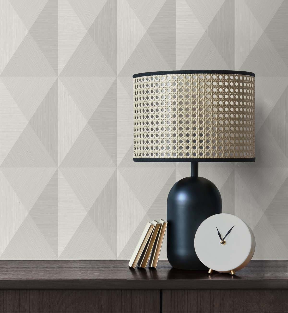 Even More Textures Pinnacle Geometric Embossed Vinyl Unpasted Wallpaper