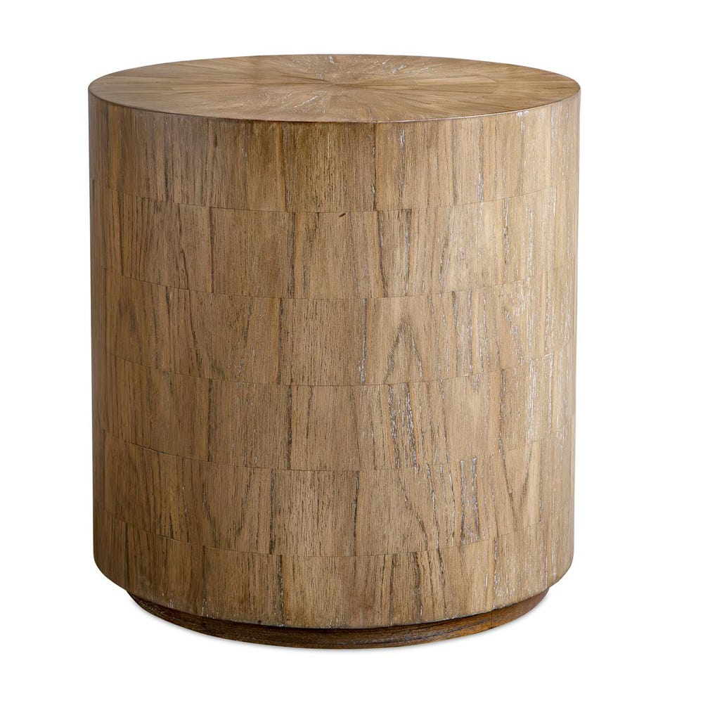 The Arden Textured Wood Side Table