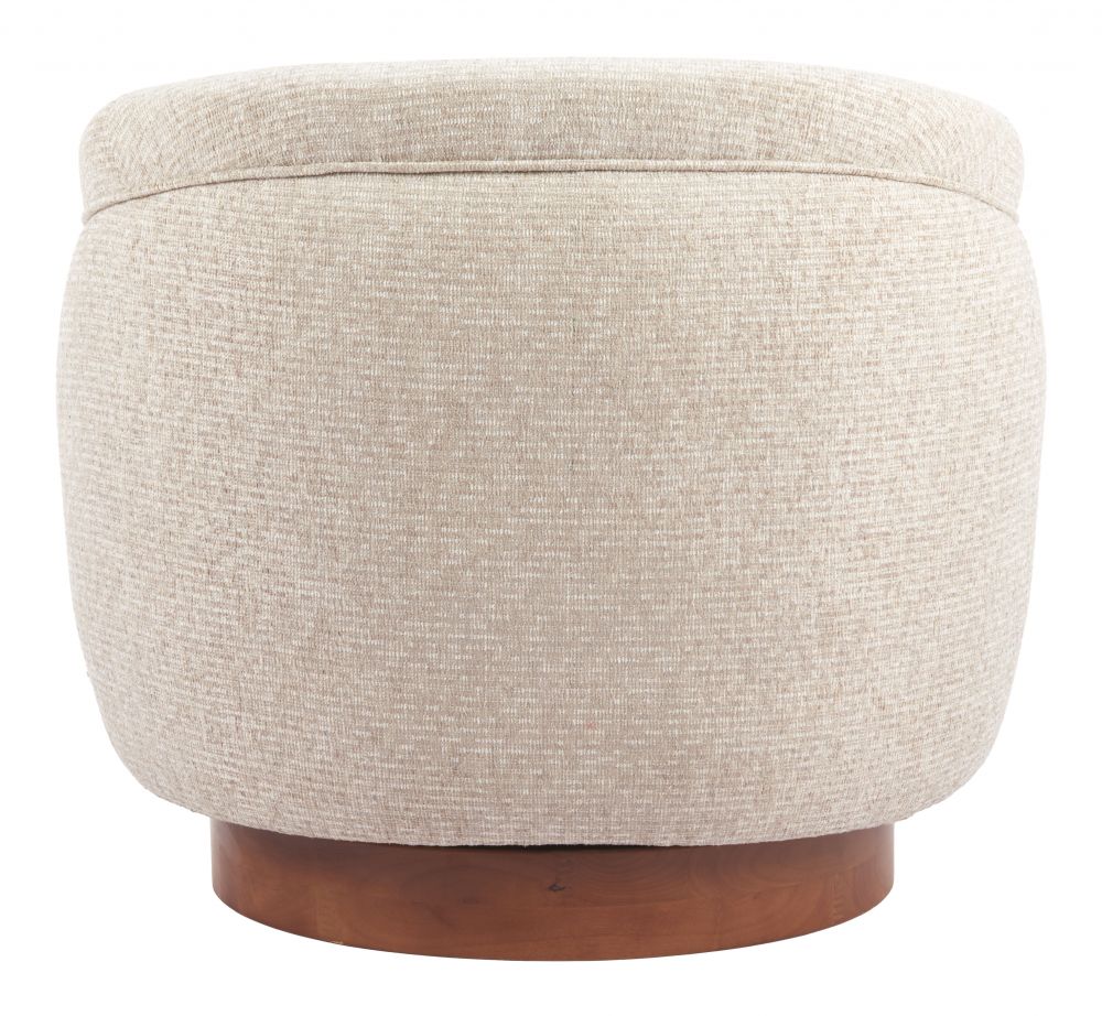 Vinta Textured Fabric Swivel Club Chair