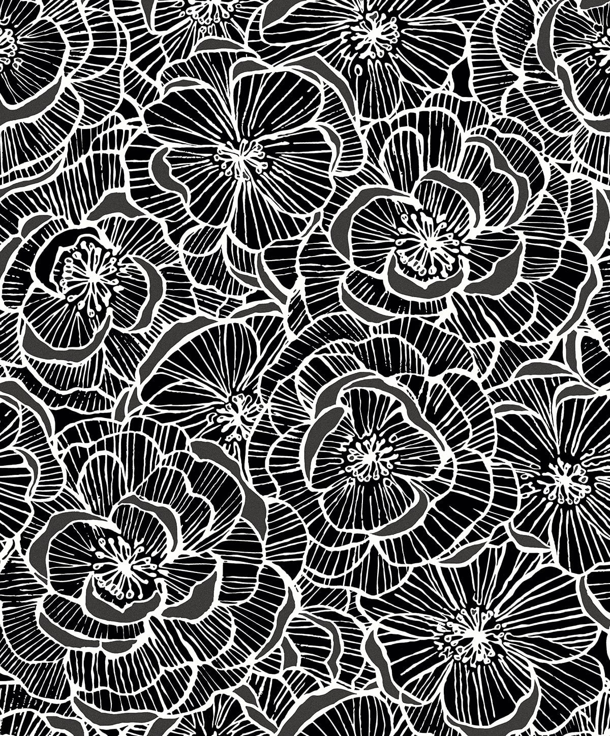 Piano Alejandra Floral Unpasted Wallpaper