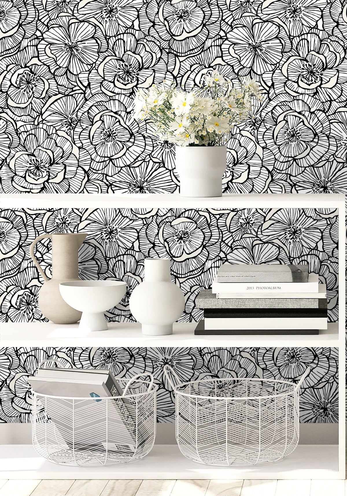 Piano Alejandra Floral Unpasted Wallpaper