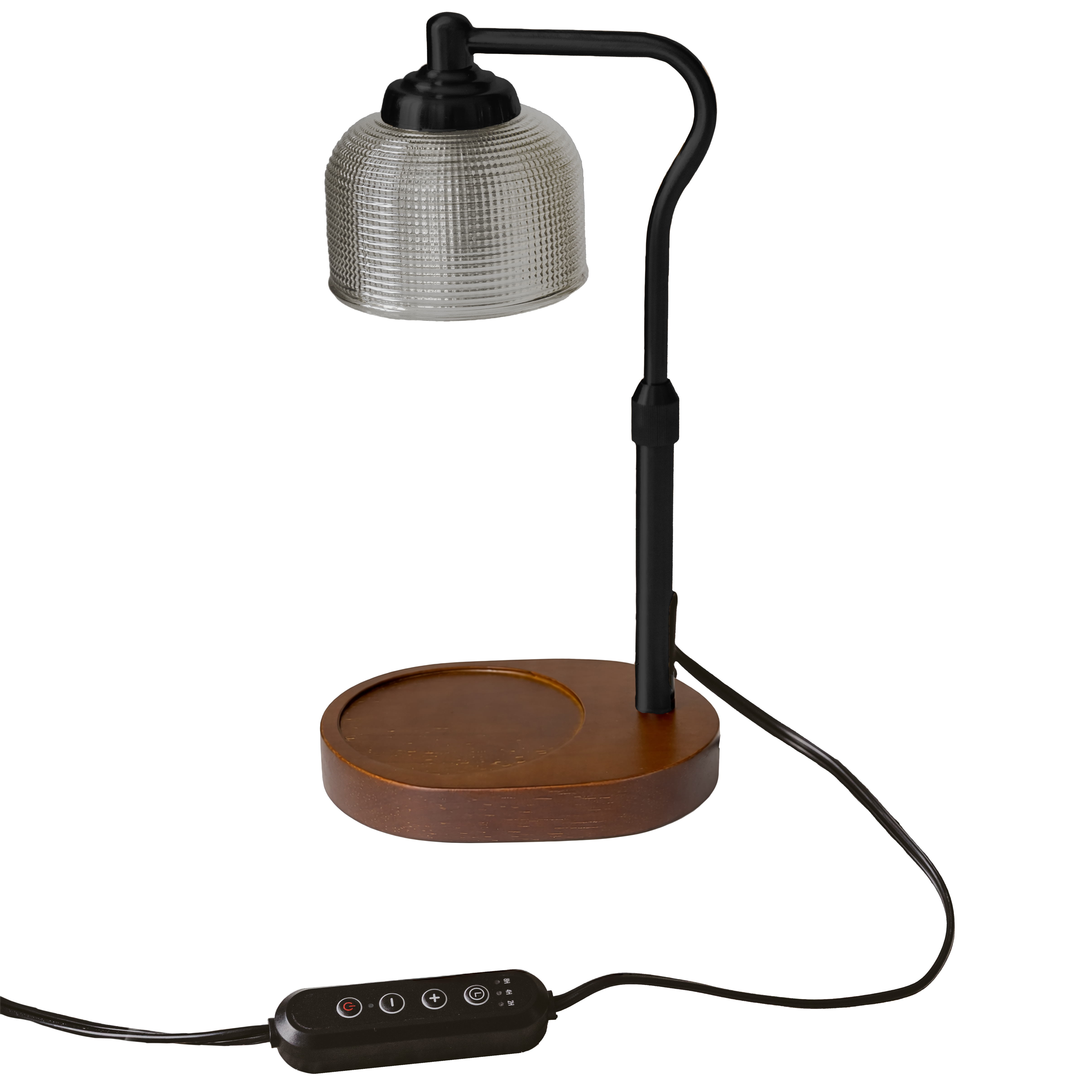 Candle Warmer Lamp with Wood Base