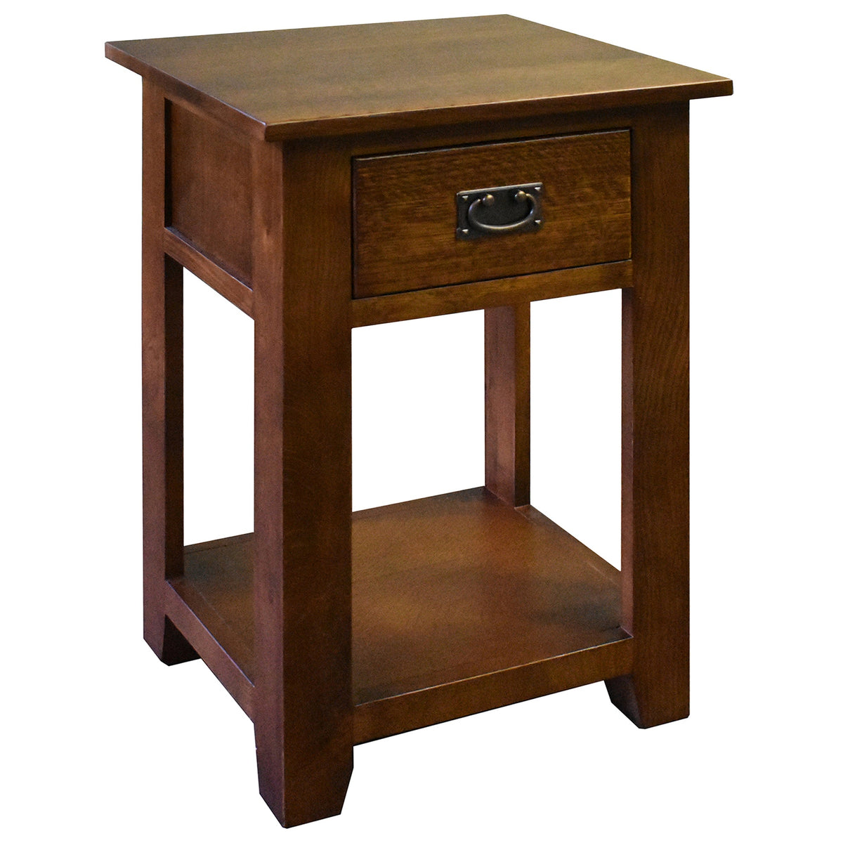 Mission 1 Drawer Nightstand - Walnut (AW)