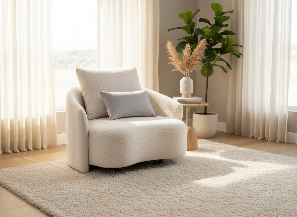 Serene Outdoor 6-Piece Lounge Set – 2-Sofas, Arm chair and Table Set