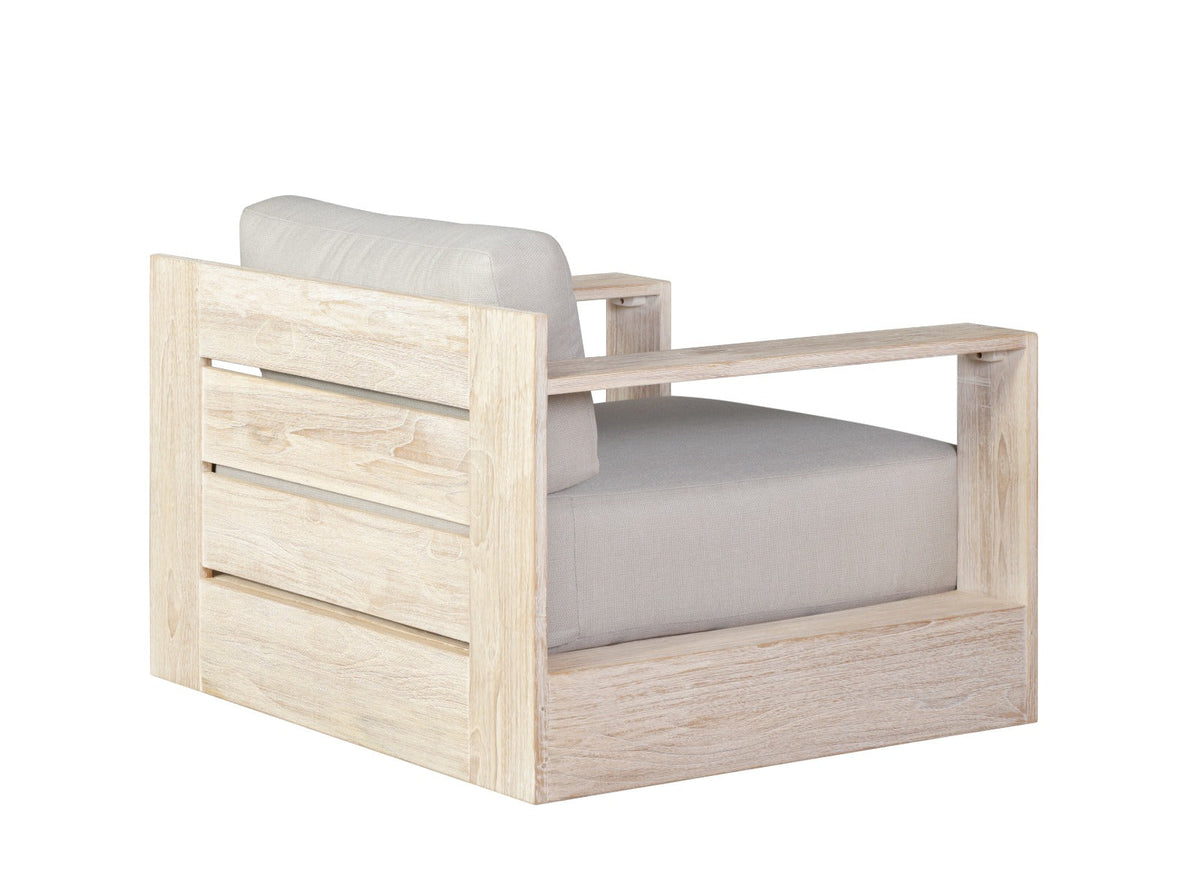 Imperial Grove Outdoor Solid Teak Wood, Natural Look ArmChair