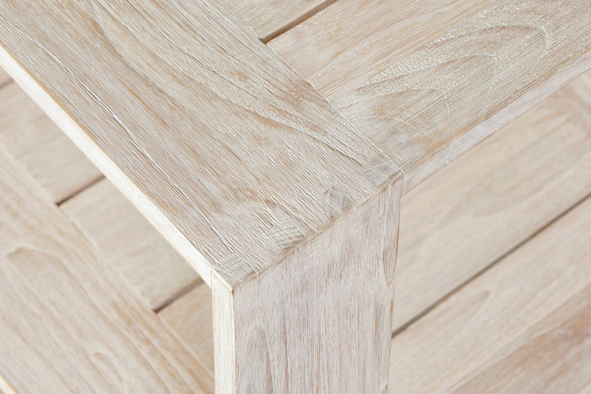 Imperial Grove Outdoor Solid Teak Wood, Natural Look End Table