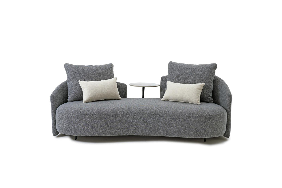 Serene Outdoor Modern Sofa - 83", Gray Bouclé All-Weather