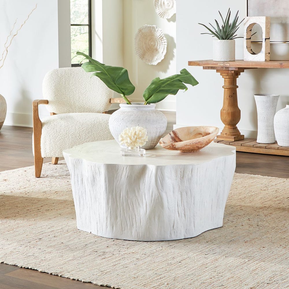 The Timber Cast Wood Coffee Table