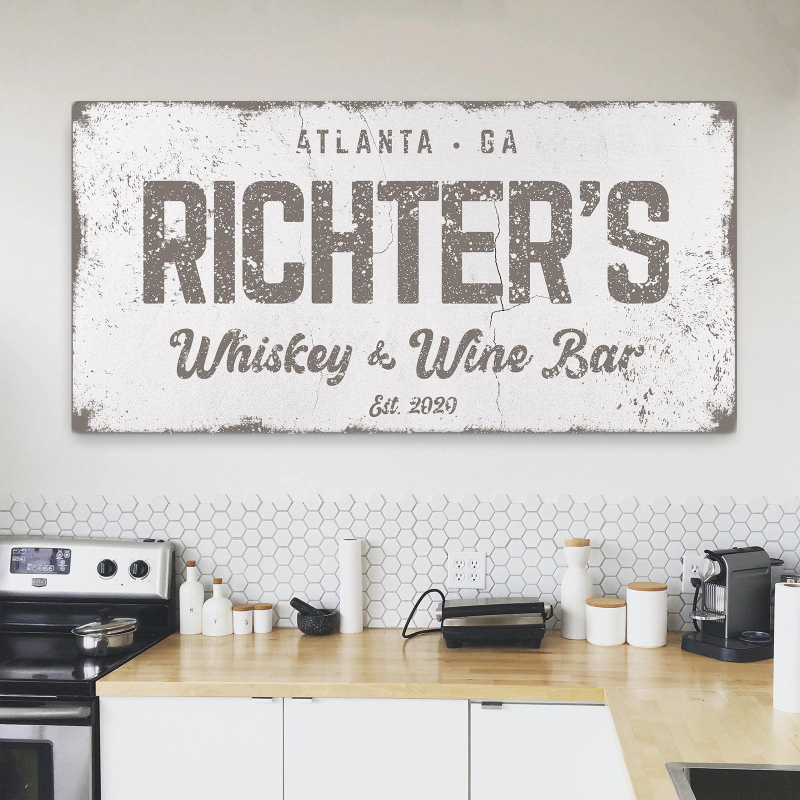 Personalized Whiskey and Wine Bar Sign: Custom Bar Signs for Home Bar β Perfect Man Cave Wall Decor & Ideal Gift for Wine Lovers