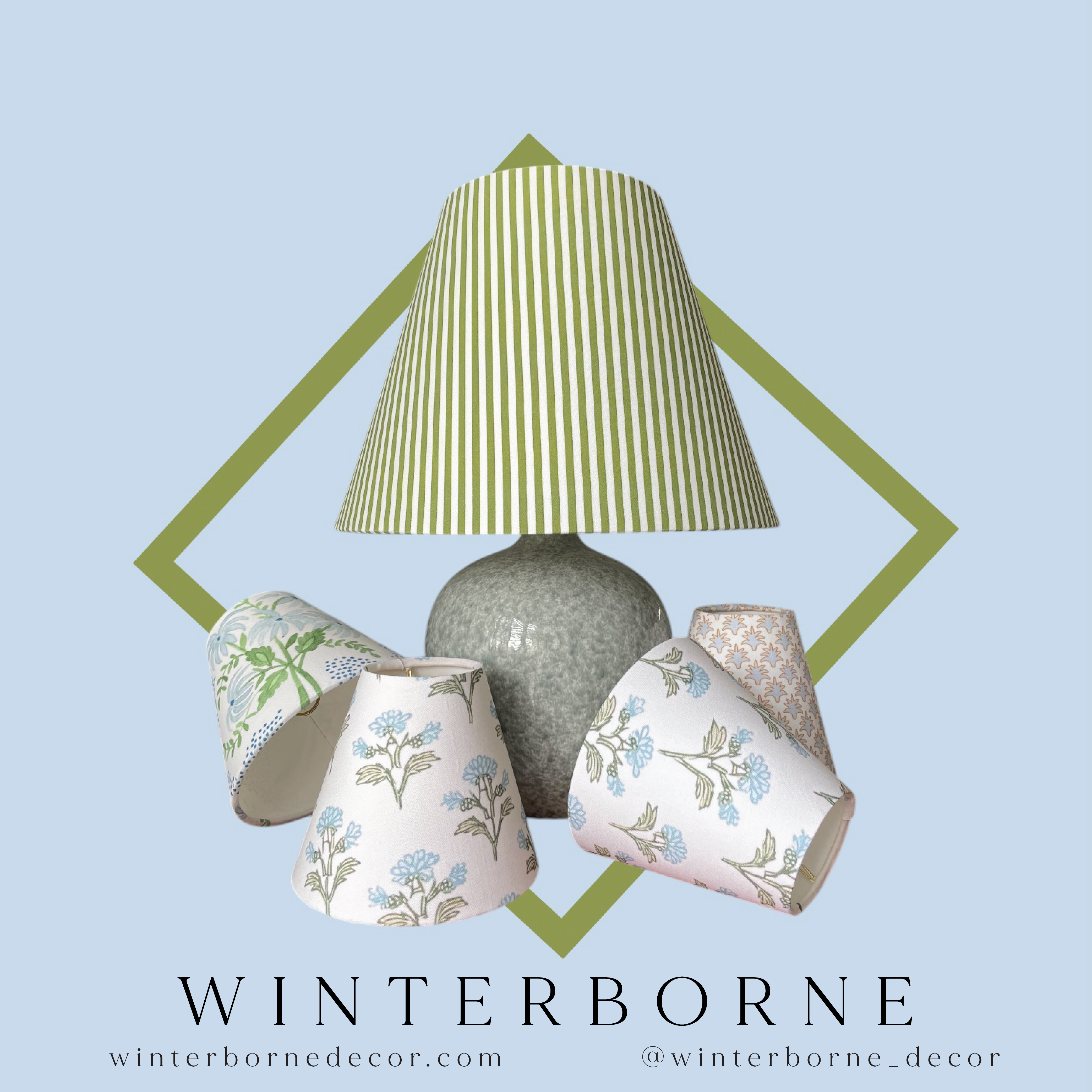 Blue Sconce Shade in Whitney
