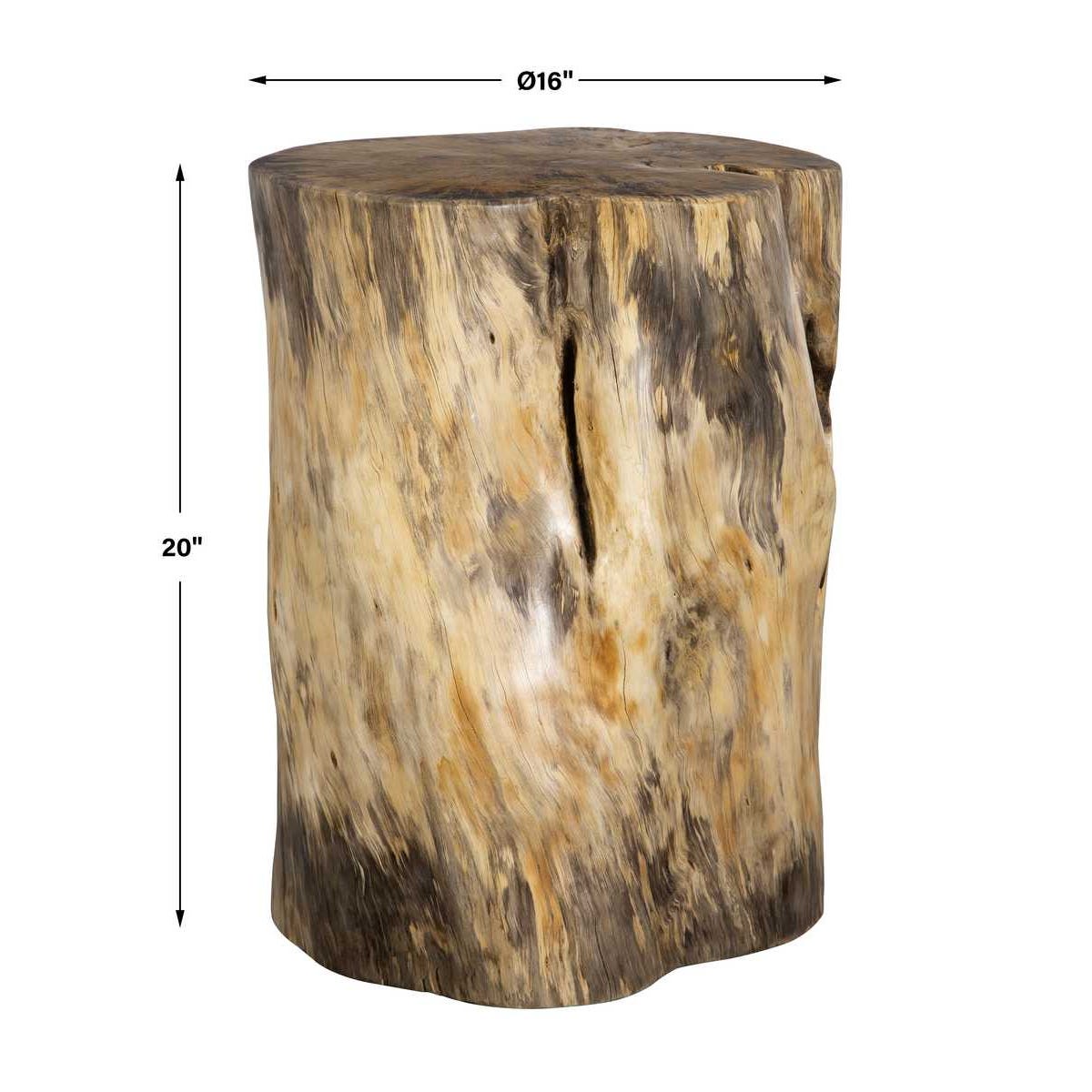 The Timberline Tamarind Wood Accent Stool