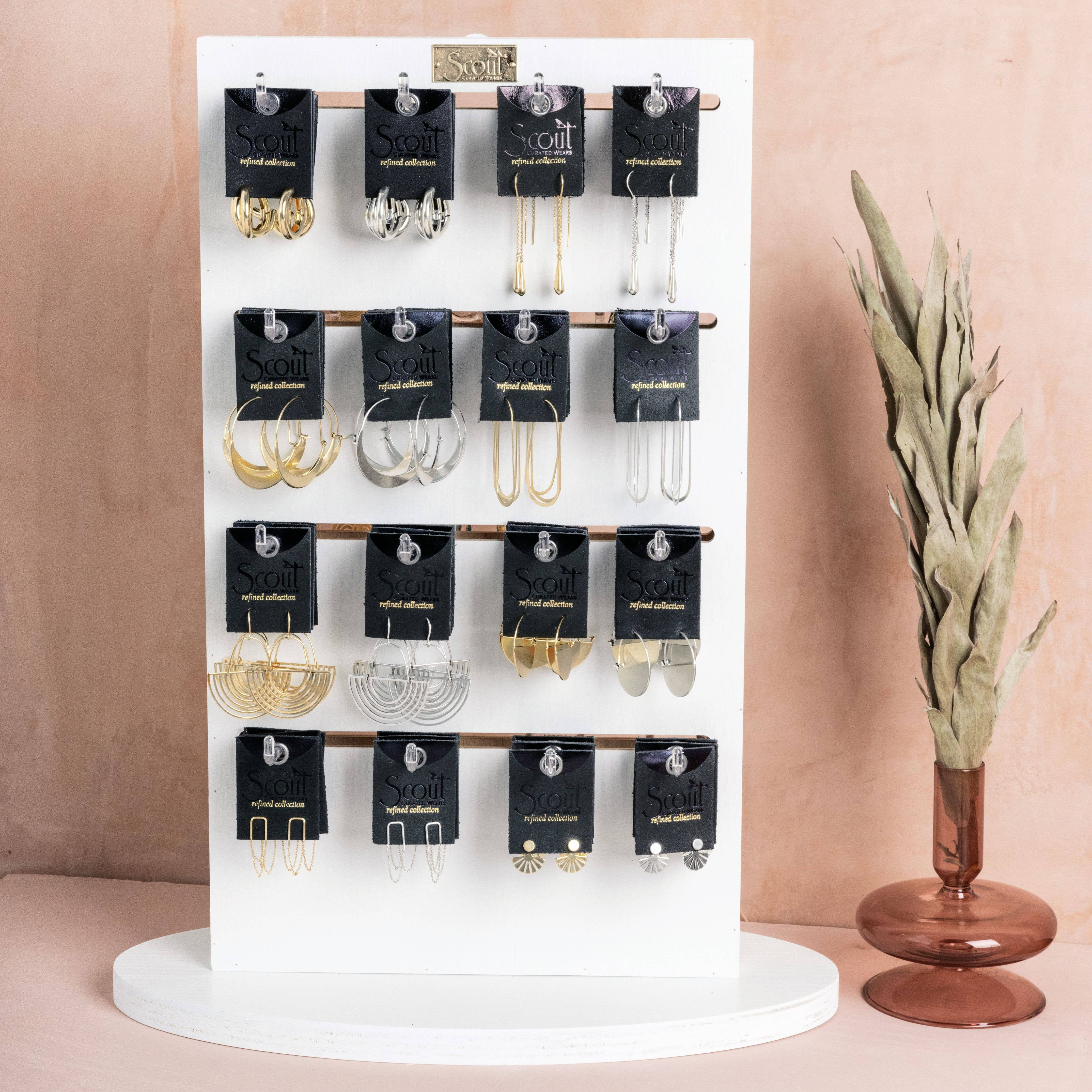 Refined Earring Collection - Teardrop Threader/Gold
