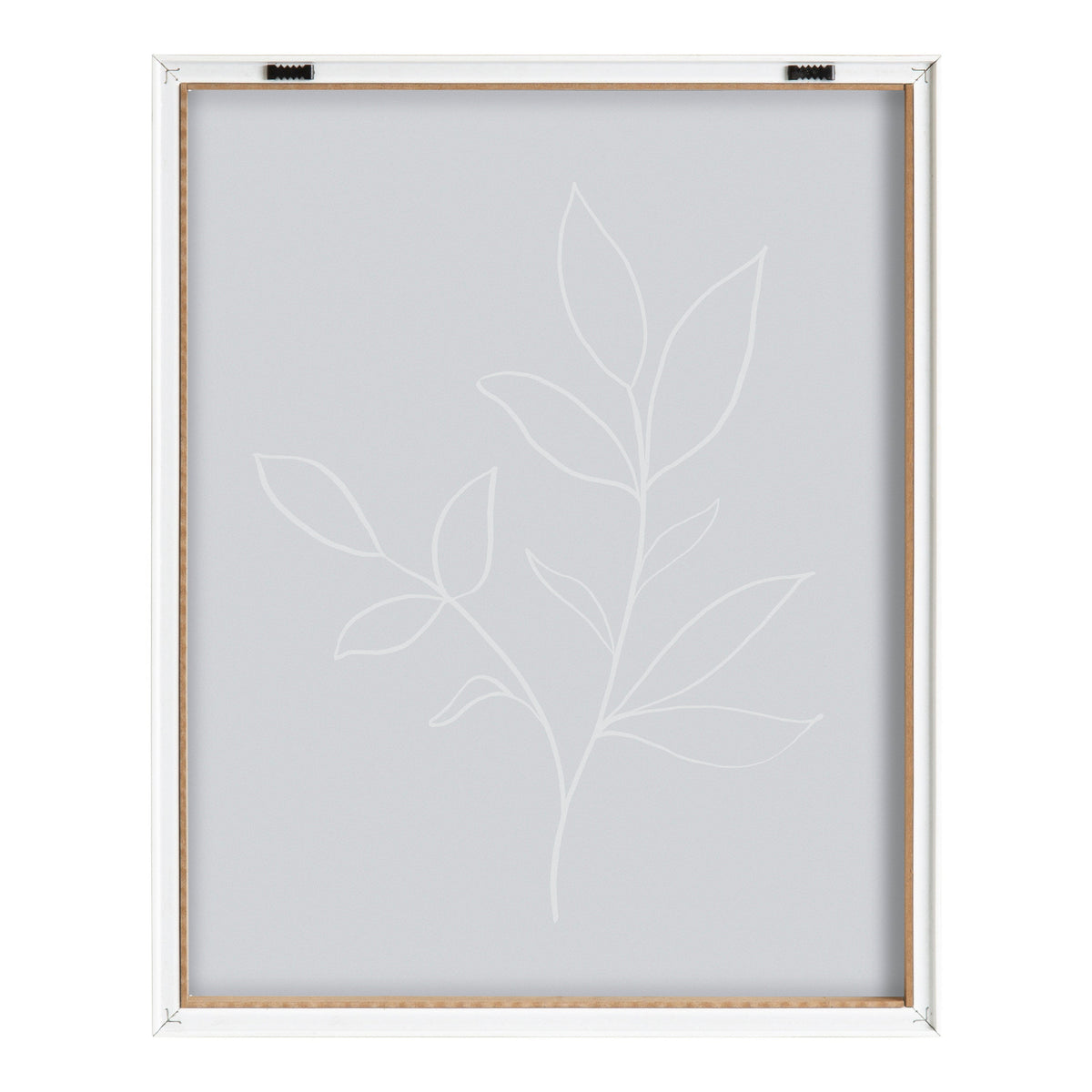 Blake Modern Blue Botanical Line Sketch Print 2 Framed Printed Glass by The Creative Bunch Studio