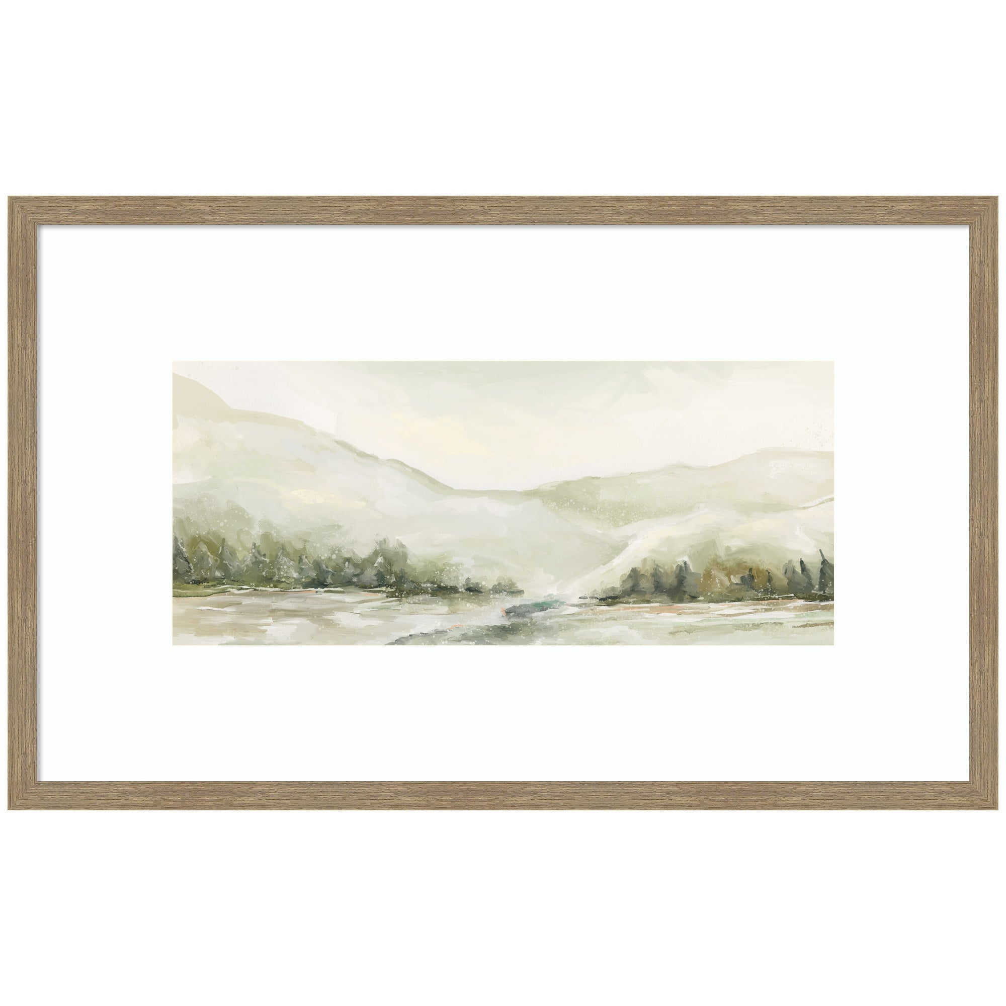 AQ Winter Landscape No. 6 by Annie Quigley Framed Wall Art Print