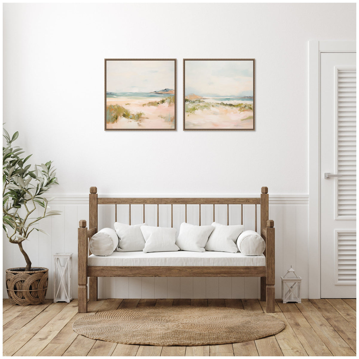 Tranquil Landscape Square 2 Piece Framed Canvas Wall Art Set by Amy Lighthall