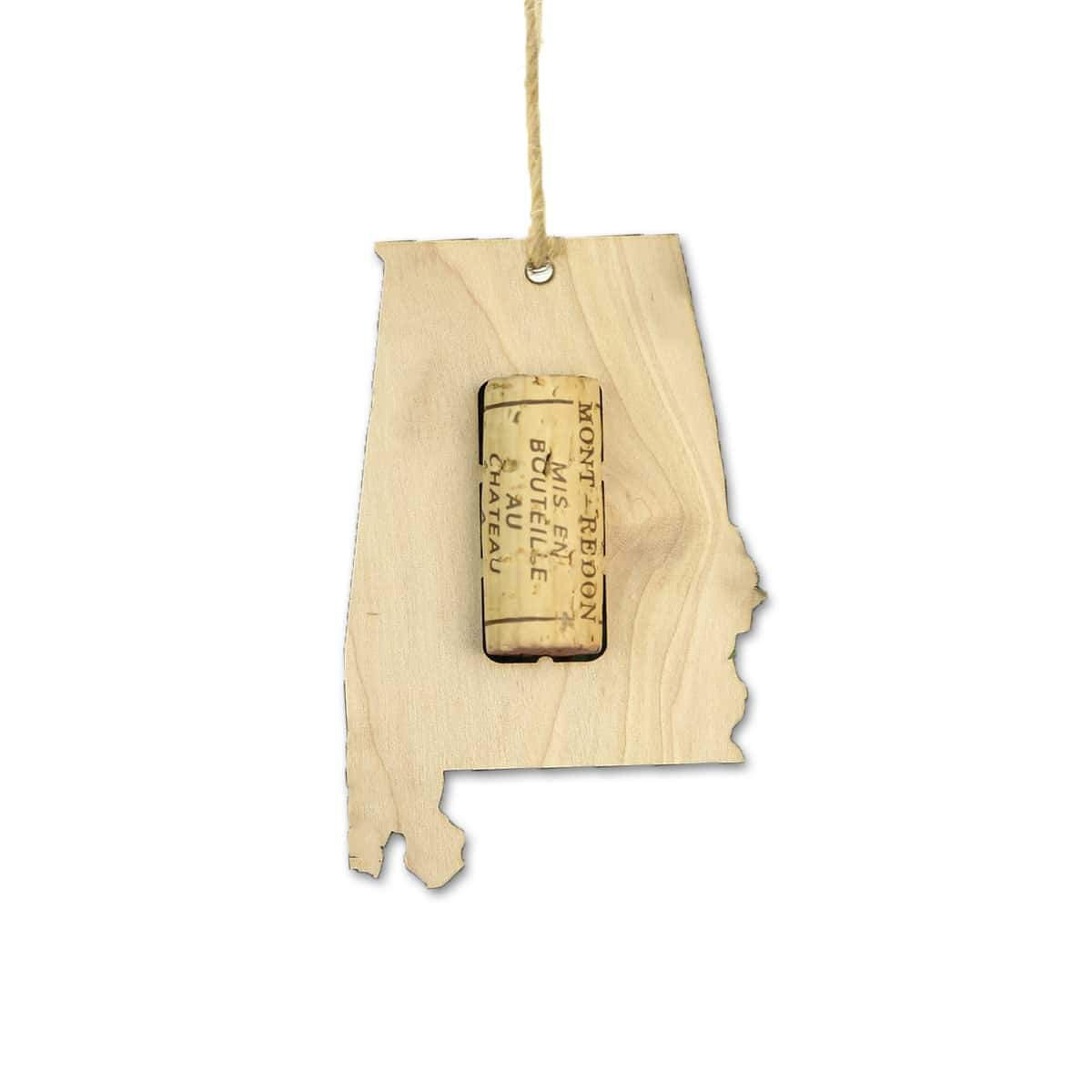 Alabama Wine Cork Holder Ornaments