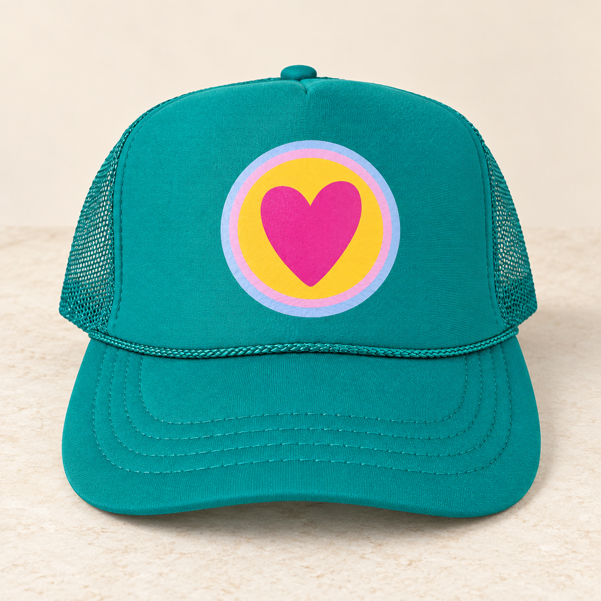 Youth Artsy Heart - Jade Trucker — studio product photo