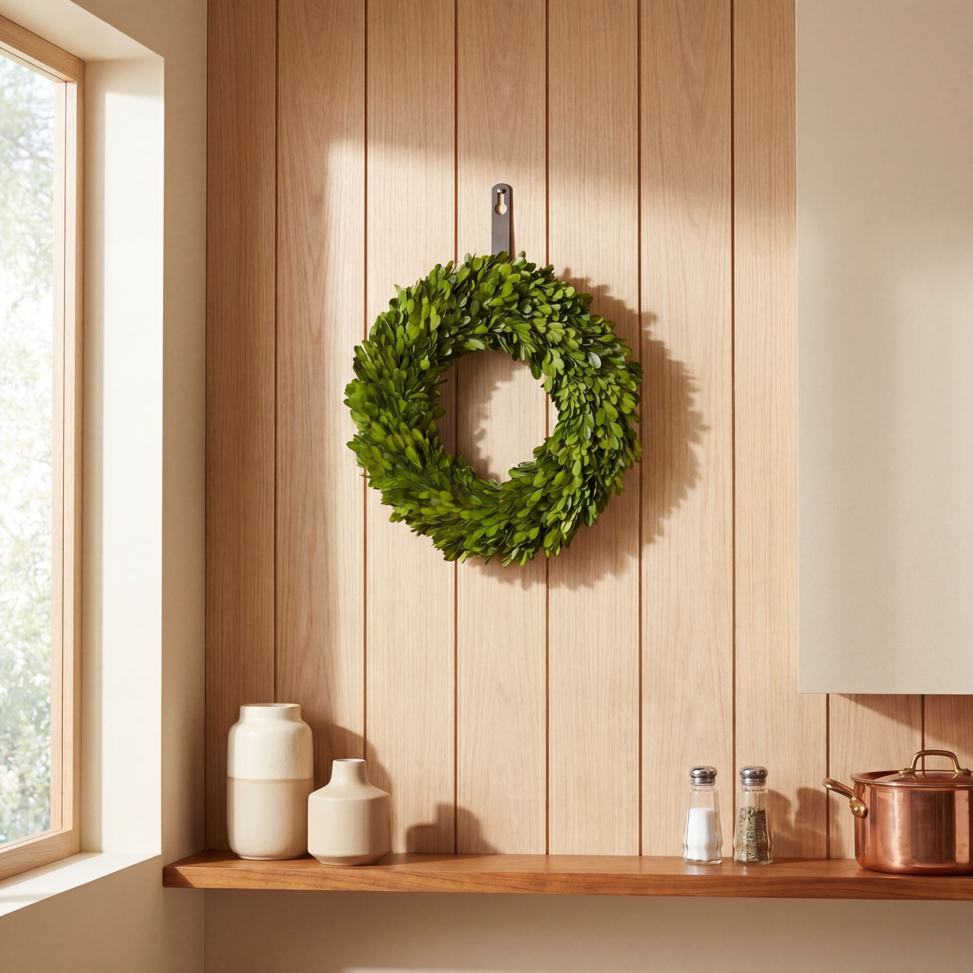 14” Preserved Boxwood Wreath