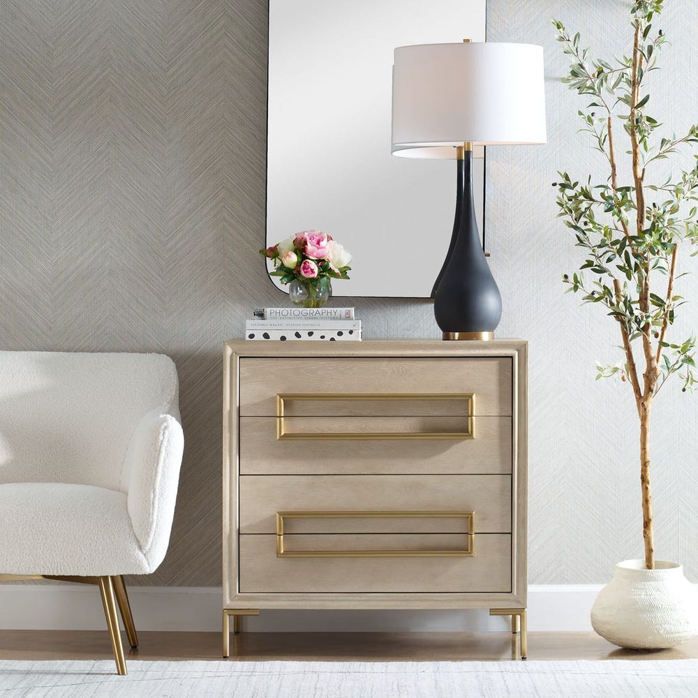 Aveline Cerused Oak Accent Chest
