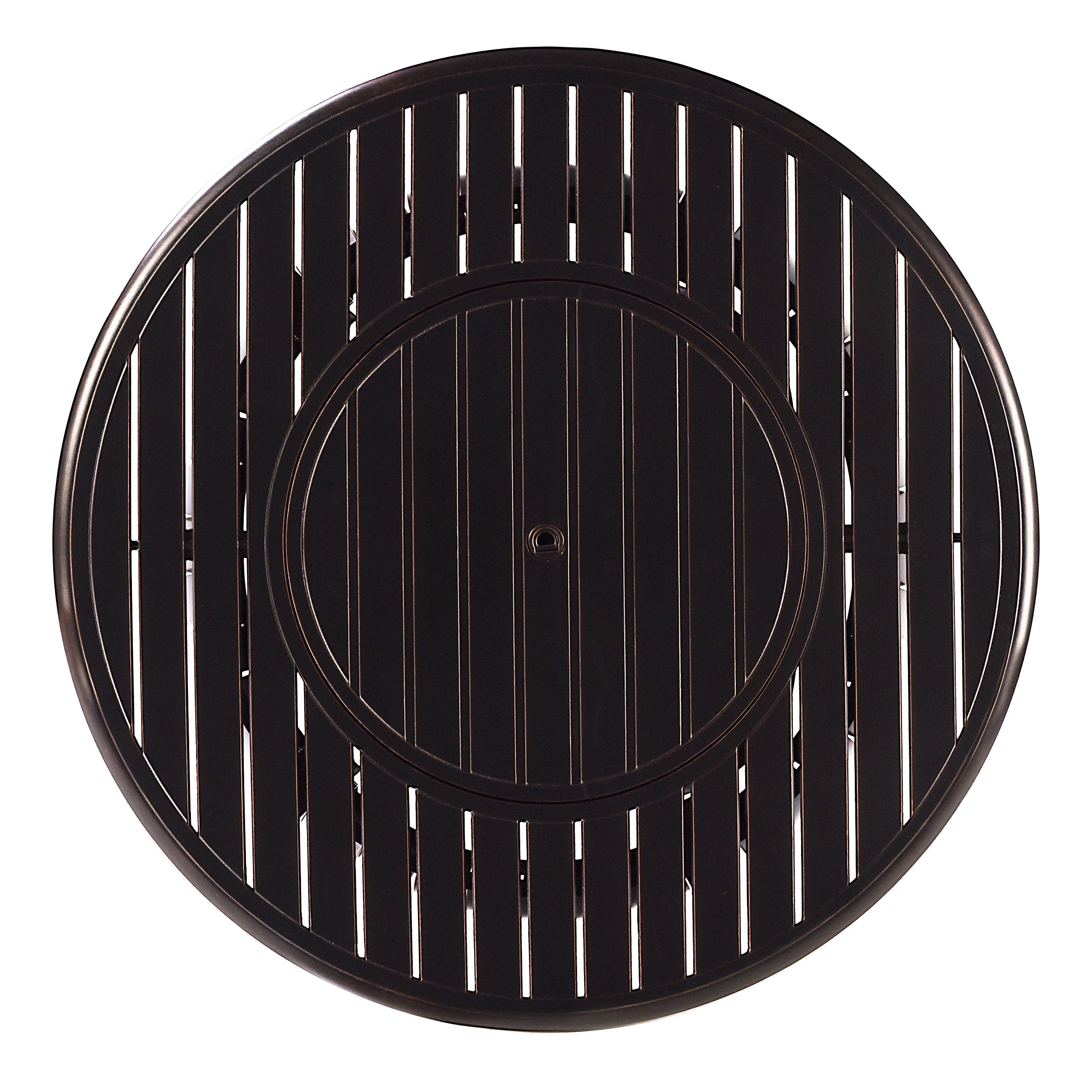 Black Aluminum Fire Table Set with Two Loveseats and Two Club Chairs