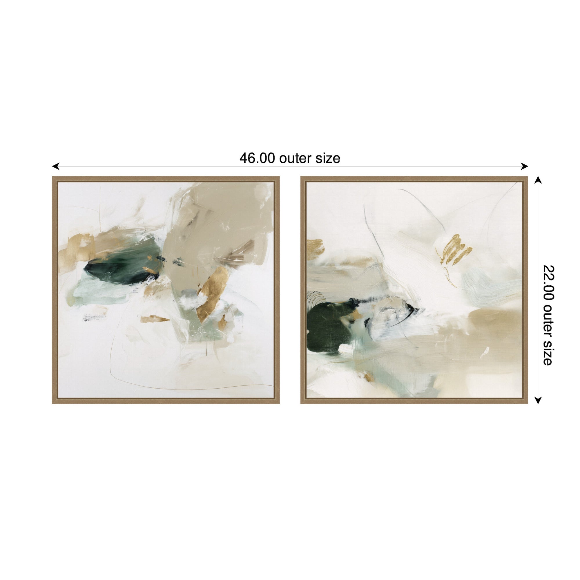 Field No. 1 & No. 2 2 Piece Framed Canvas Wall Art Set by Amy Lighthall