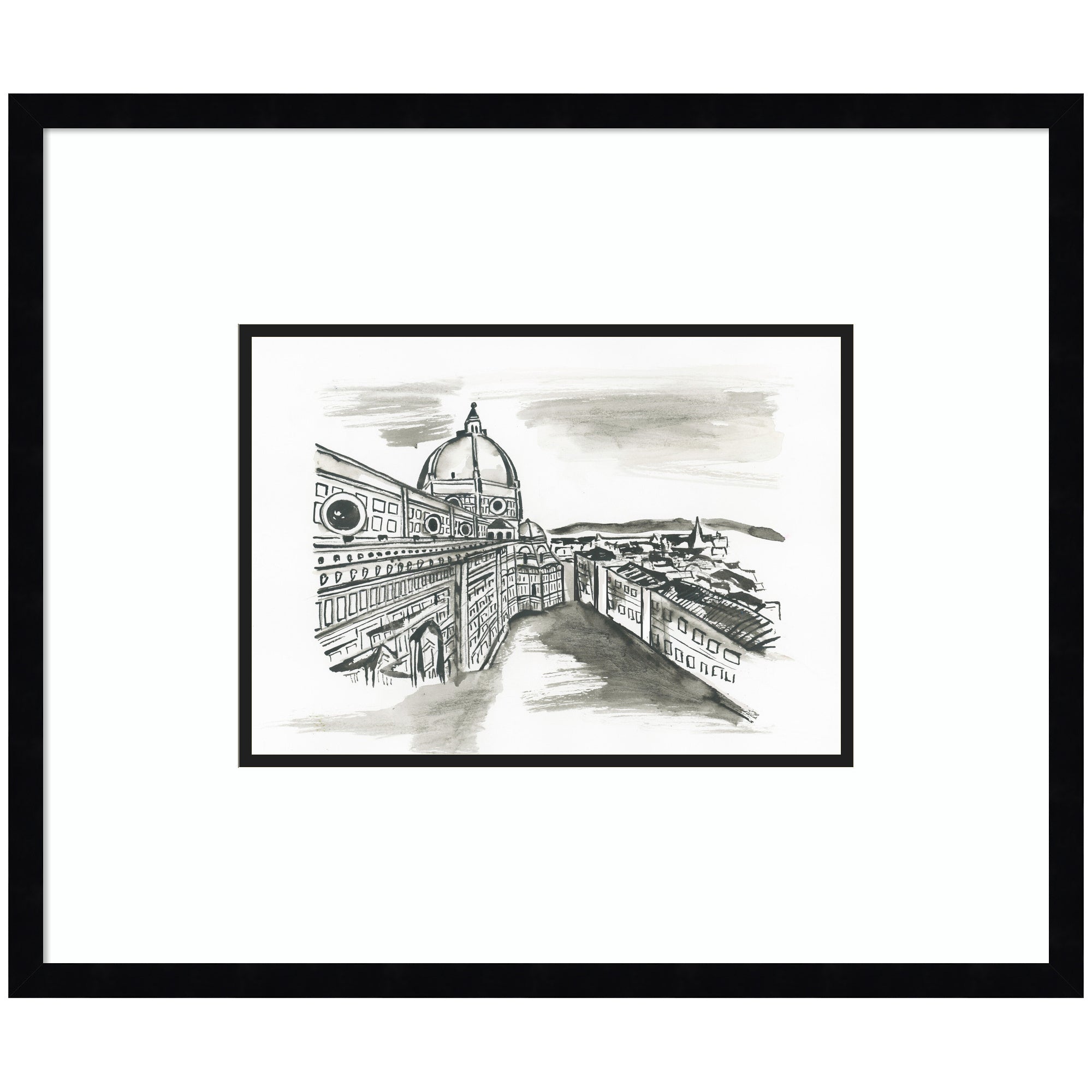 Postcard Florence by Teju Reval Framed Wall Art Print