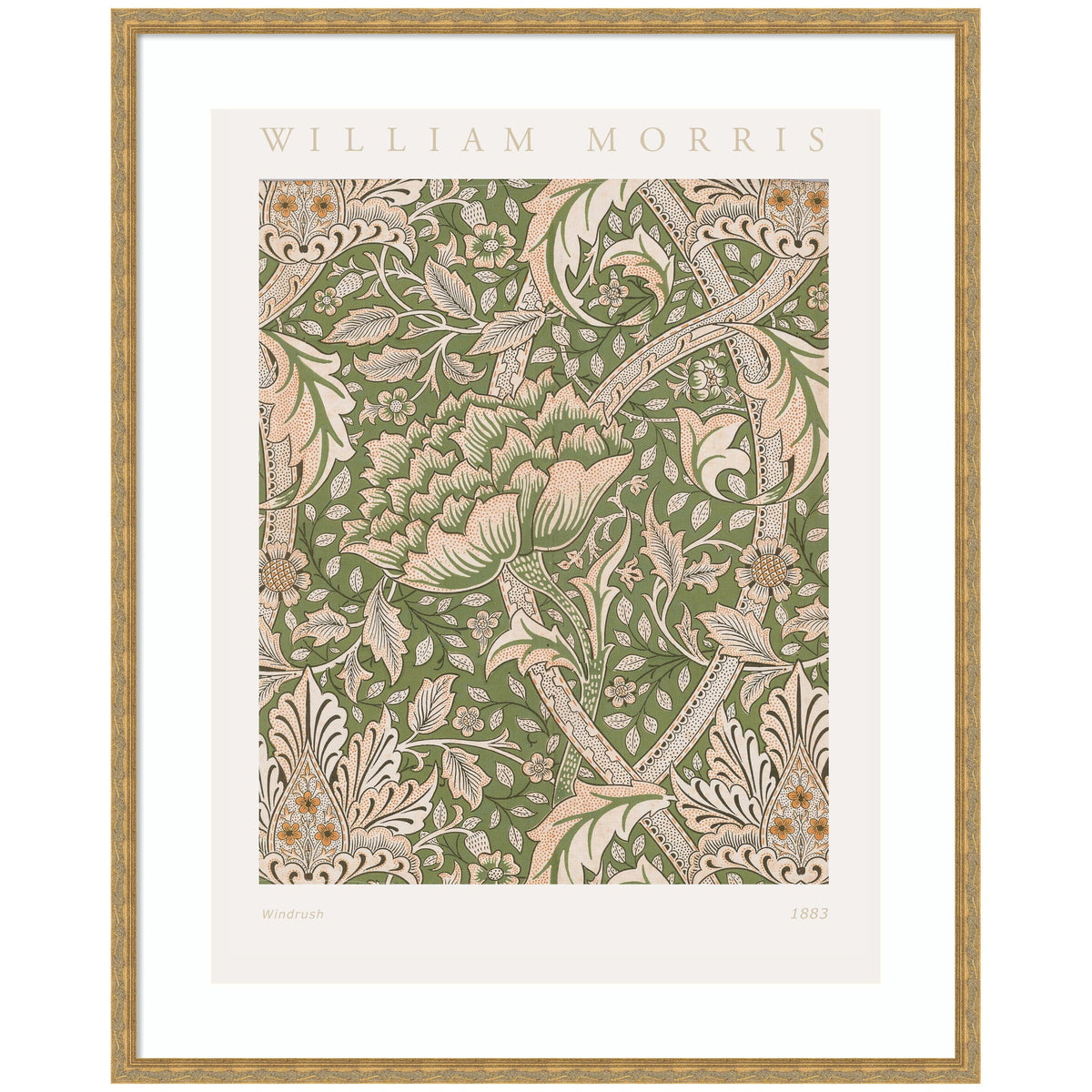 Framed Art Poster William Morris Windrush 1883 by The Art Institute of Chicago