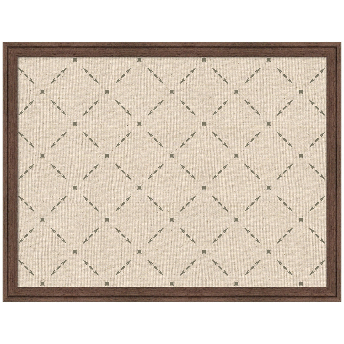 Pinboard Green Lattice Print
