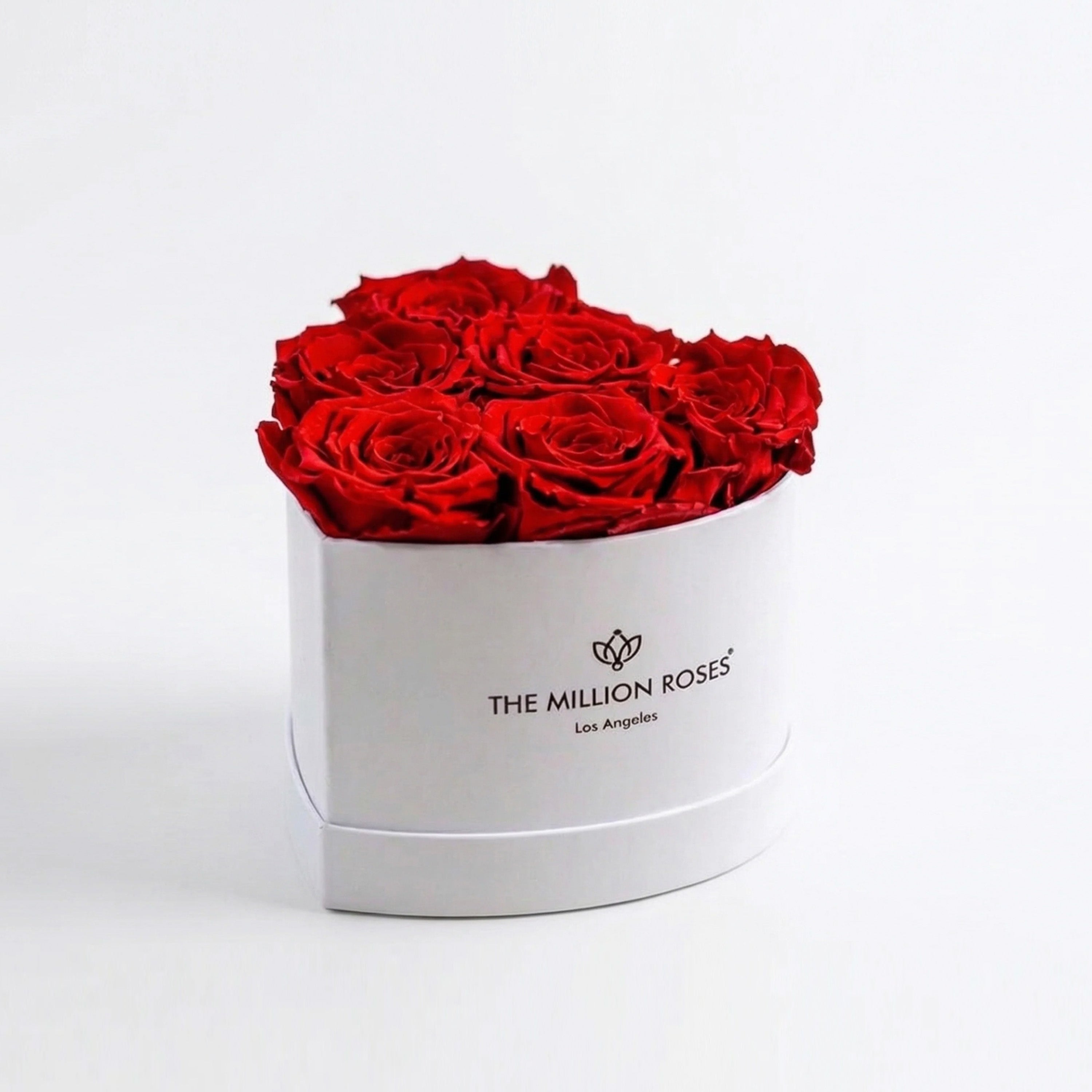 Baby Heart White Box | Red Roses