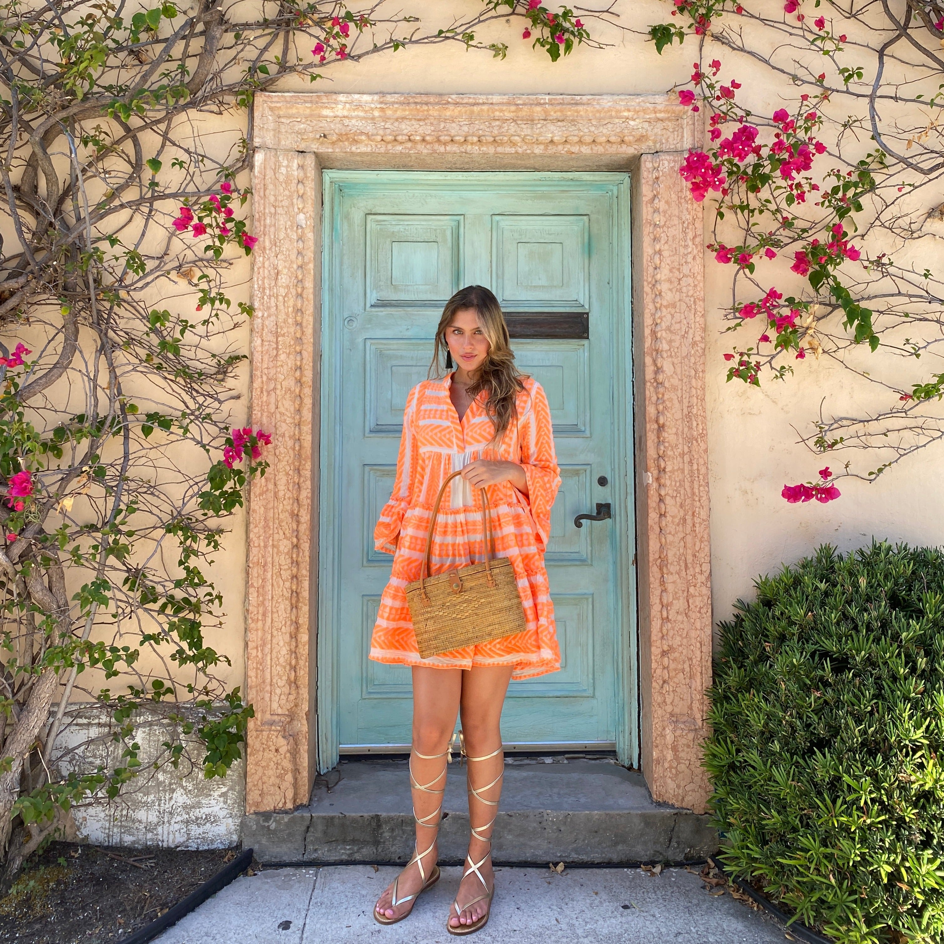 Bali Rattan Handbag - Capri