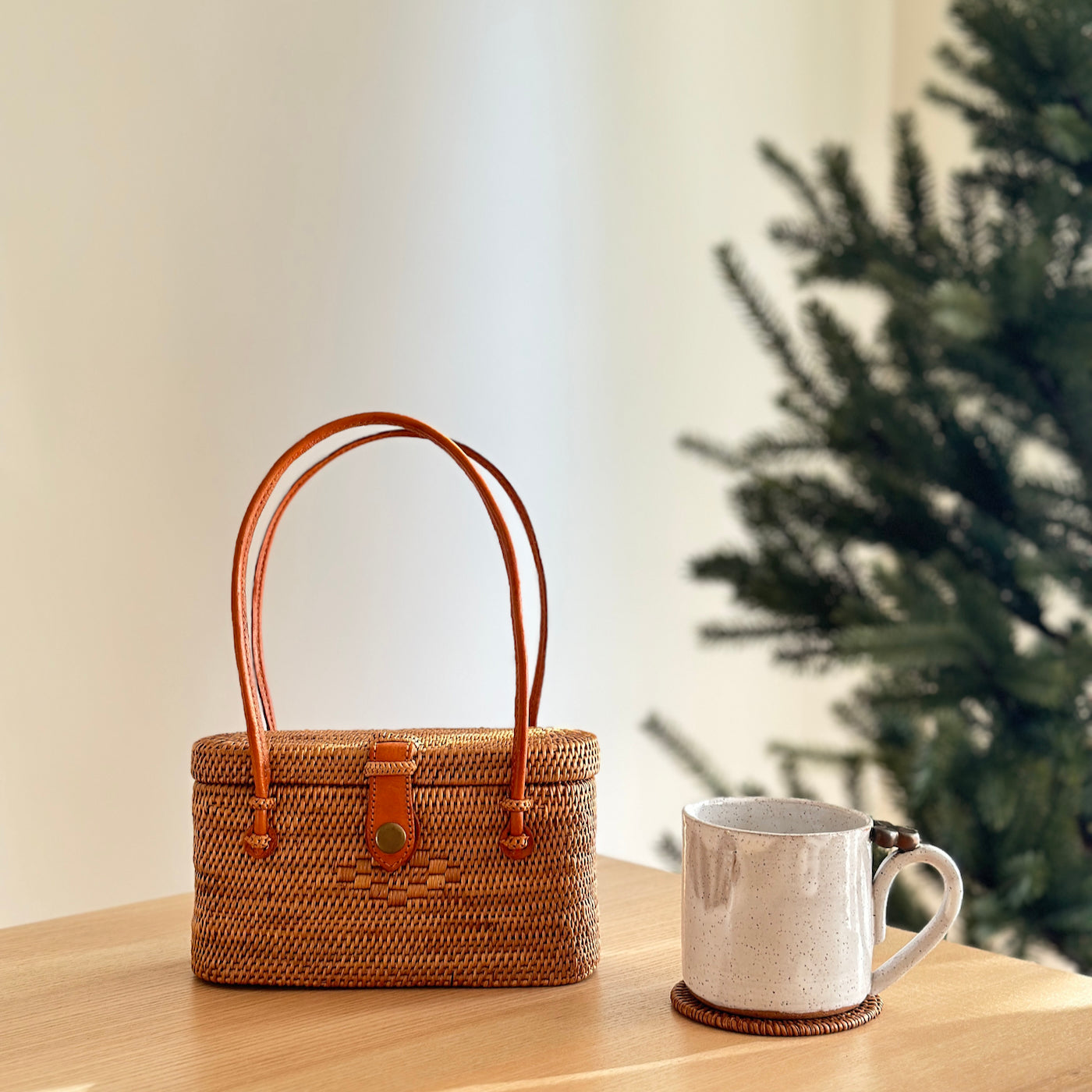 Bali Rattan Handbag - Catania