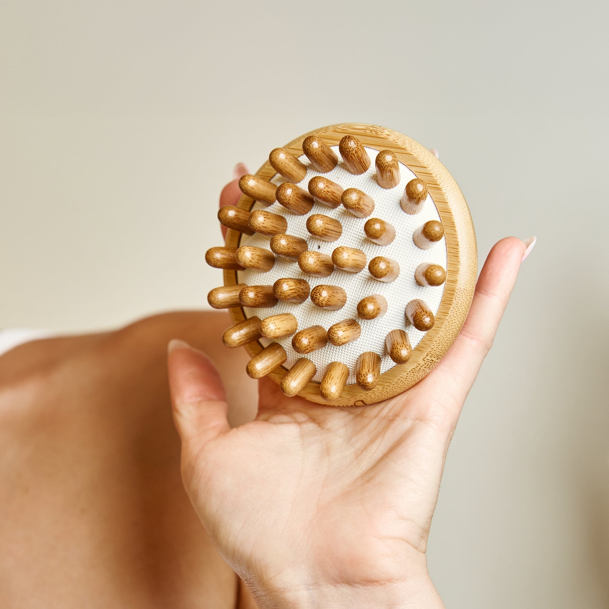 Bamboo Stimulating Scalp Massager
