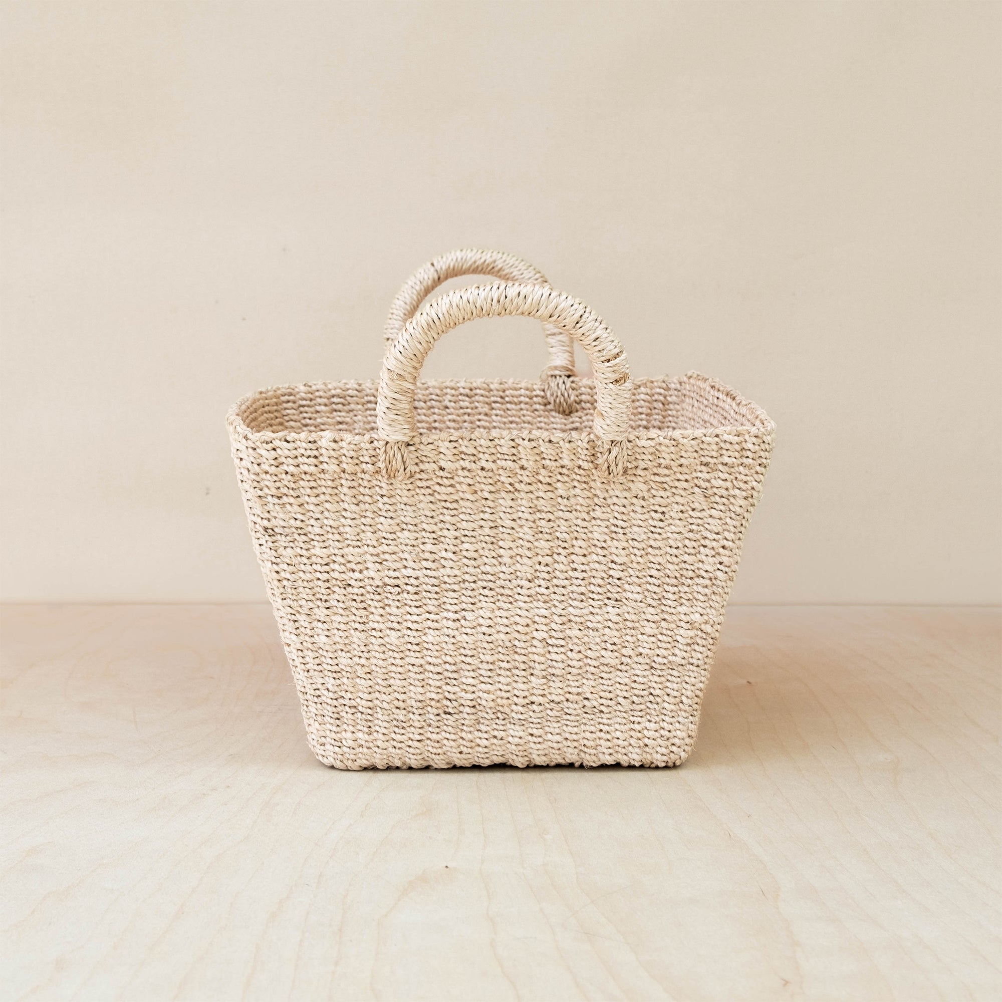 Tapered Square Tabletop Basket - Abaca Basket | LIKHÂ